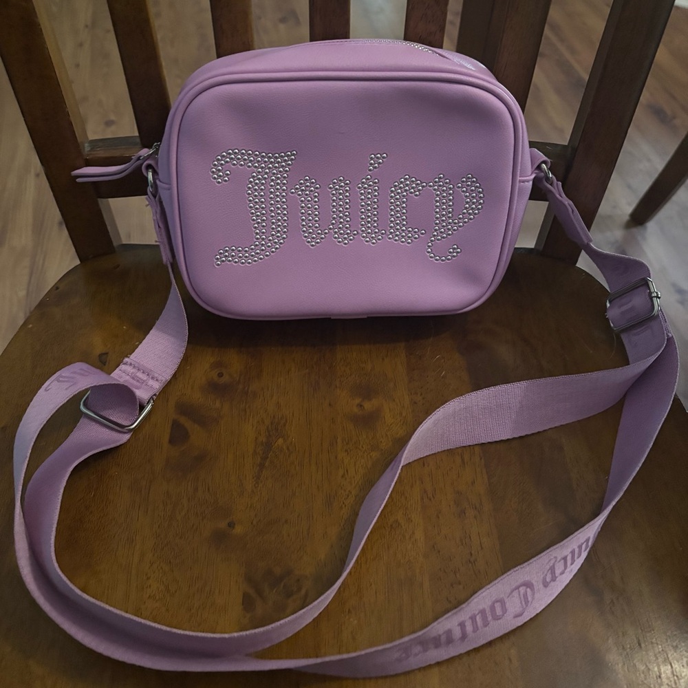 Juicy Couture Violet Tulle Obsession Camera Crossbody Bag Purse